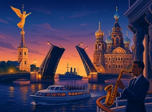 «Петербург - Музыкальный круиз с саксофонистом на белоснежном теплоходе - развод мостов», 3 дня/2 ночи, тур для корпоративных групп АПРЕЛЬ-ОКТЯБРЬ